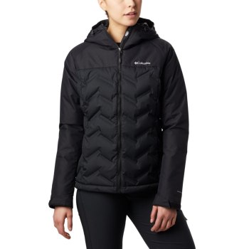 Columbia Grand Trek Down Hooded, Chamarras Negros Para Mujer | 486392-AKY